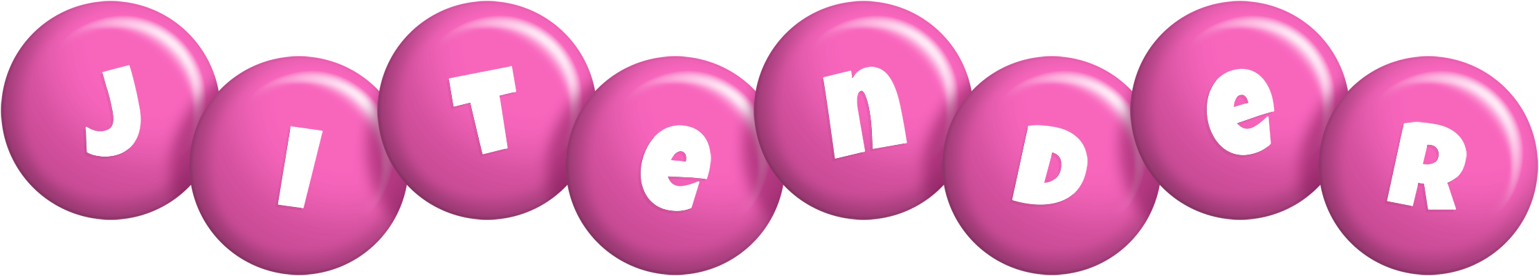 Jitender candy-pink logo