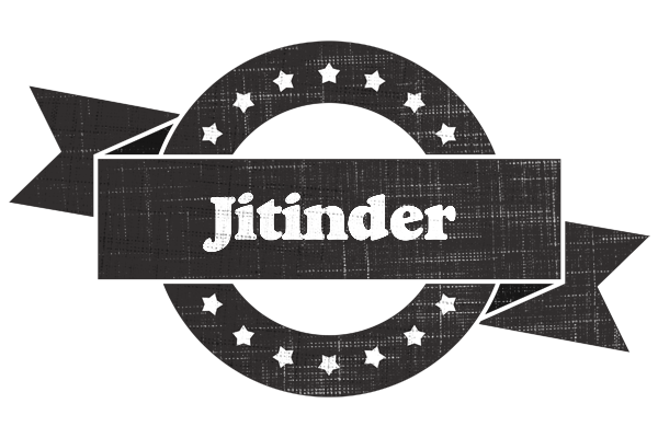 Jitinder grunge logo