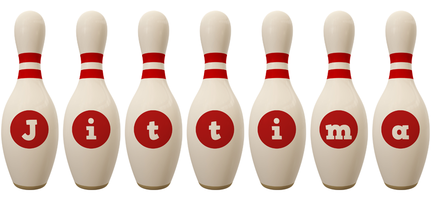 Jittima bowling-pin logo
