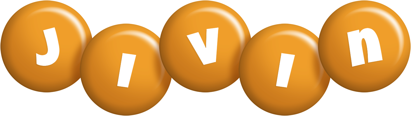 Jivin candy-orange logo