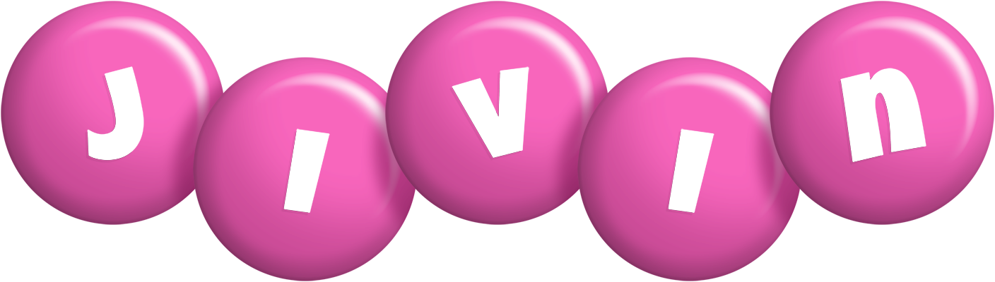 Jivin candy-pink logo
