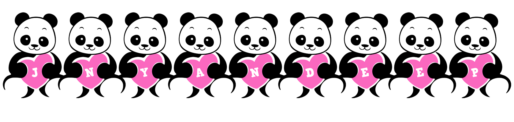 Jnyandeep love-panda logo