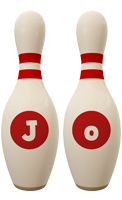 Jo bowling-pin logo