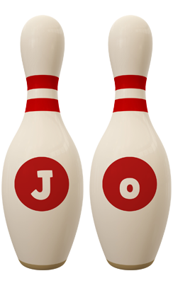 Jo bowling-pin logo