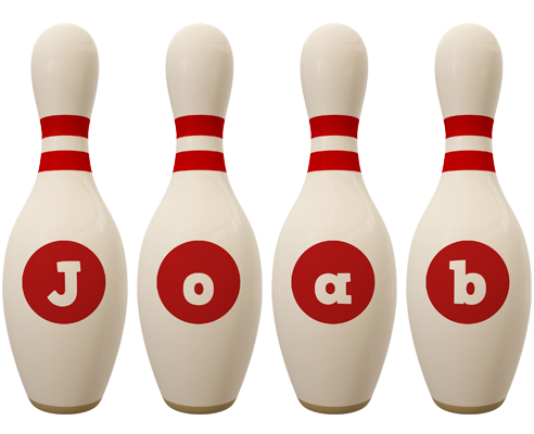 Joab bowling-pin logo