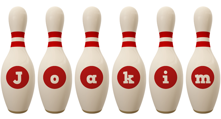 Joakim bowling-pin logo