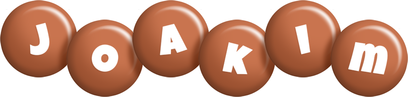 Joakim candy-brown logo