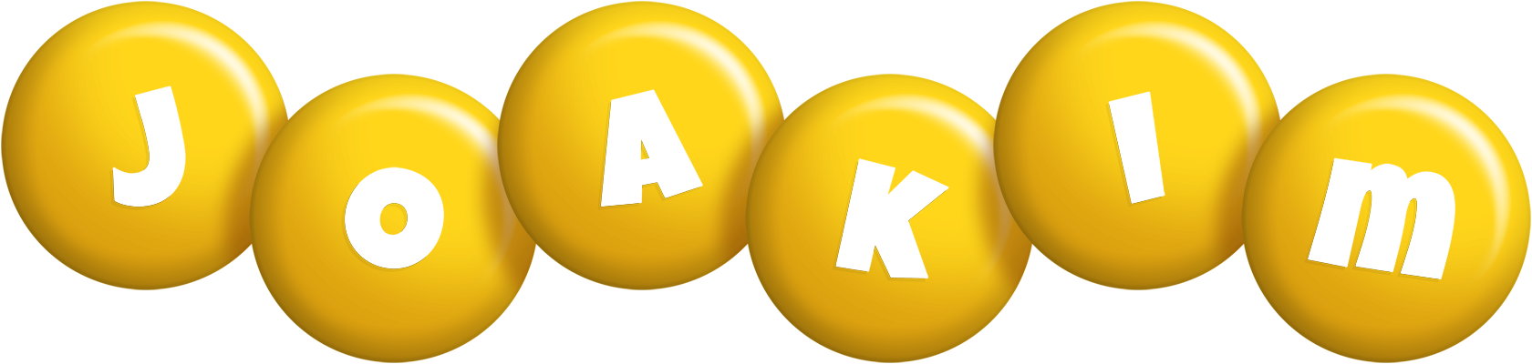 Joakim candy-yellow logo