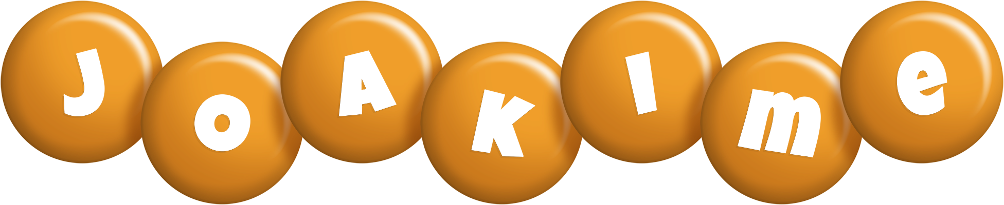 Joakime candy-orange logo