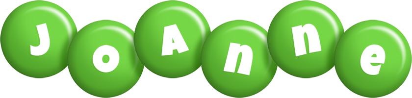 Joanne candy-green logo