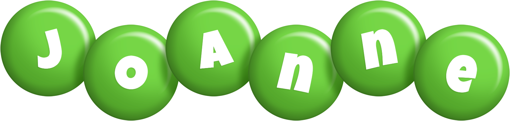 Joanne candy-green logo