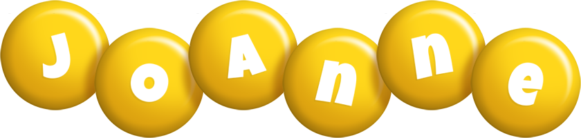 Joanne candy-yellow logo