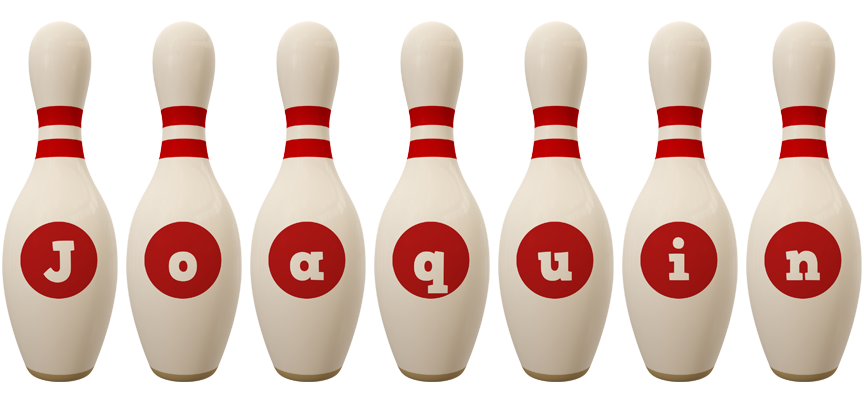 Joaquin bowling-pin logo