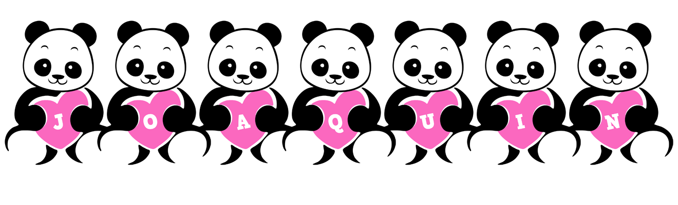 Joaquin love-panda logo