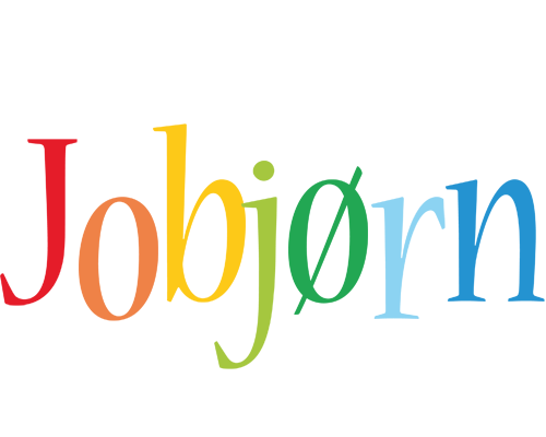 Jobjørn birthday logo