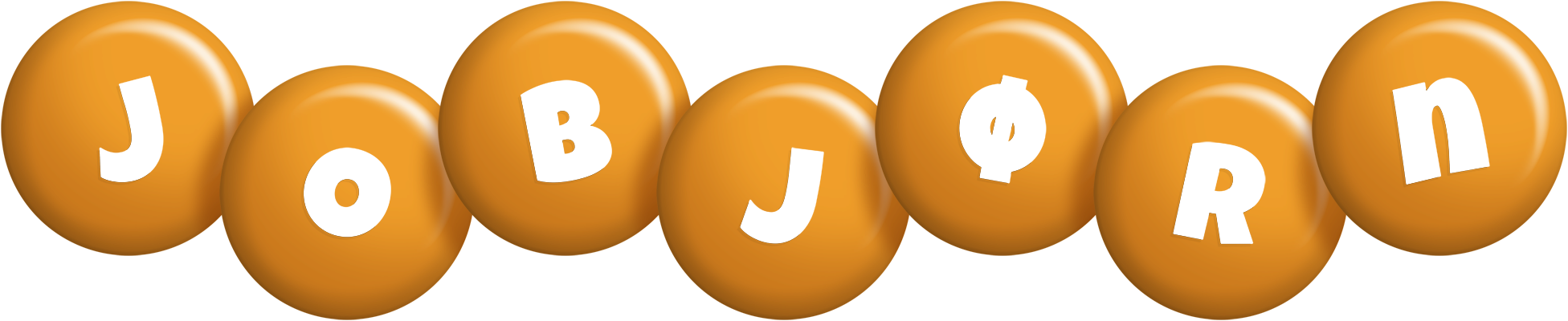 Jobjørn candy-orange logo