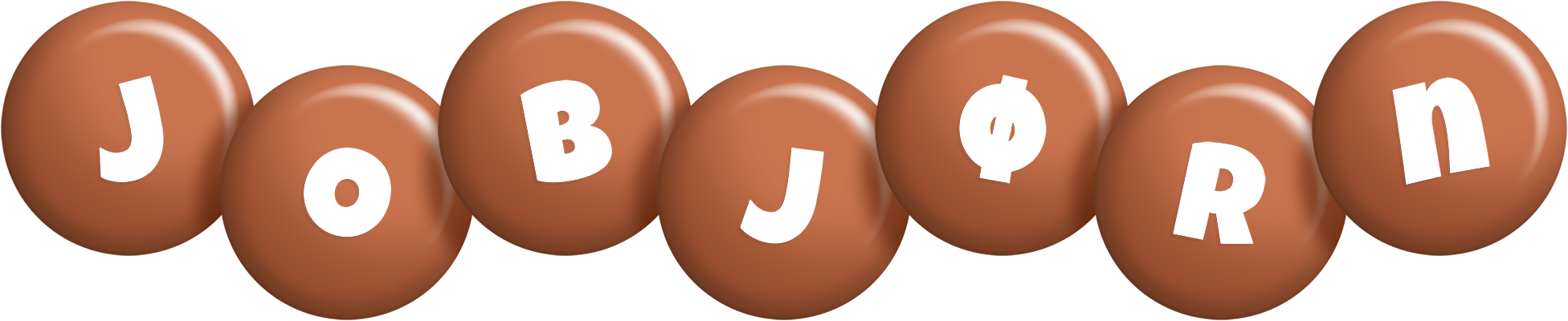 Jobjørn candy-brown logo