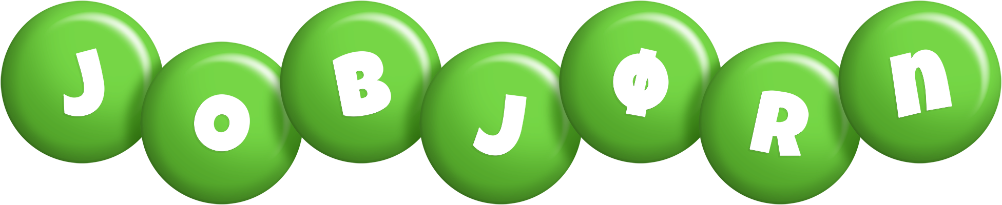 Jobjørn candy-green logo