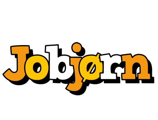 Jobjørn cartoon logo