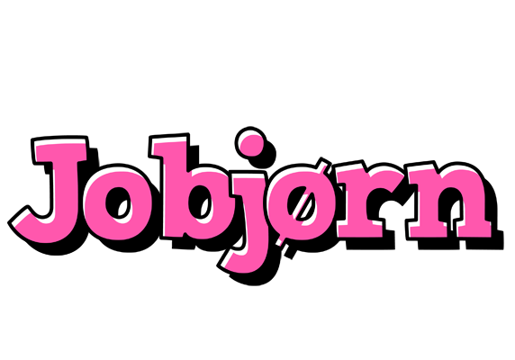 Jobjørn girlish logo
