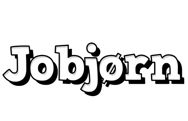 Jobjørn snowing logo