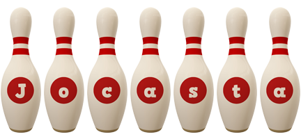 Jocasta bowling-pin logo