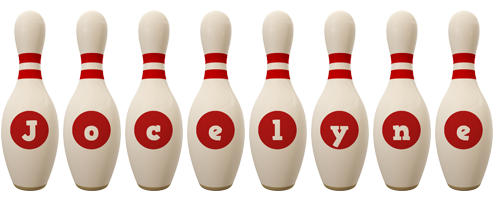 Jocelyne bowling-pin logo