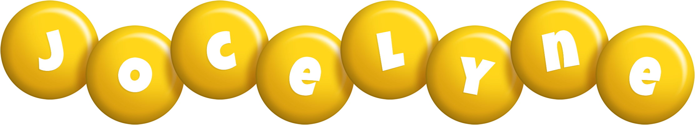 Jocelyne candy-yellow logo