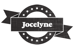 Jocelyne grunge logo