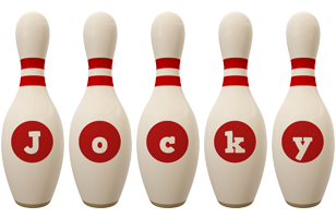 Jocky bowling-pin logo