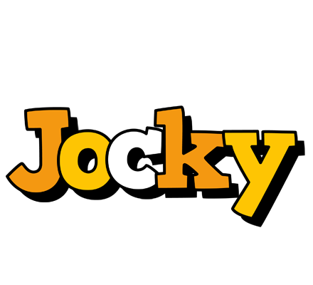 Jocky cartoon logo