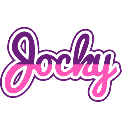 Jocky cheerful logo