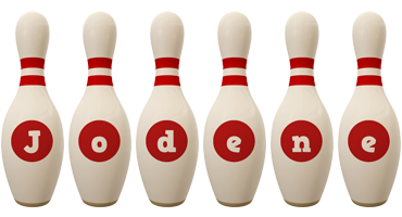 Jodene bowling-pin logo