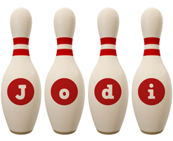 Jodi bowling-pin logo