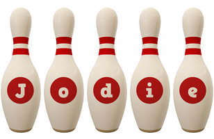 Jodie bowling-pin logo