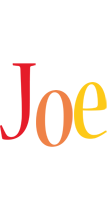 Joe birthday logo