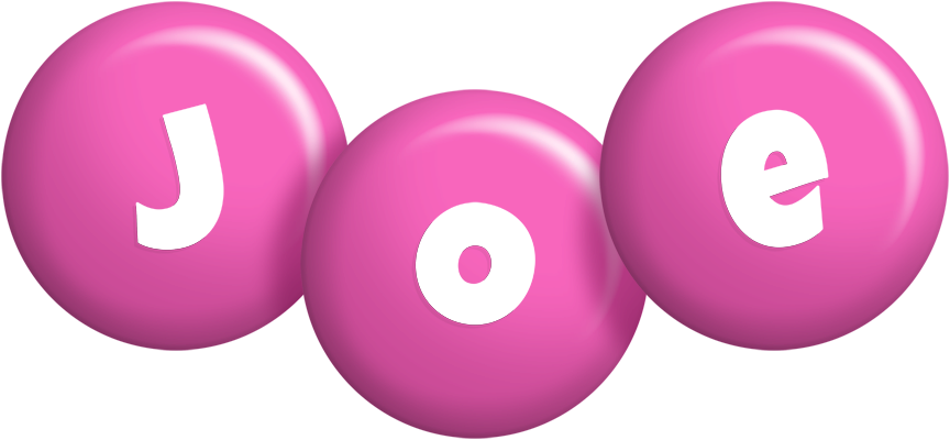 Joe candy-pink logo