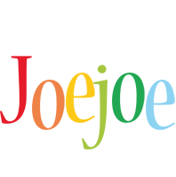 Joejoe birthday logo