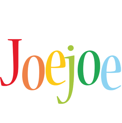 Joejoe birthday logo