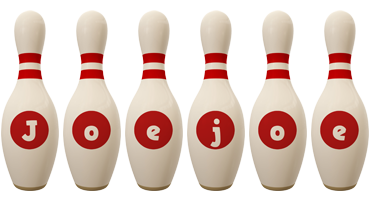 Joejoe bowling-pin logo