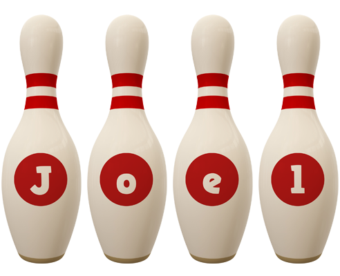 Joel bowling-pin logo