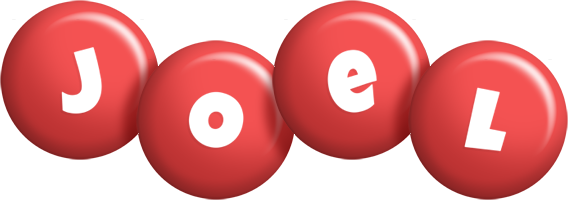 Joel candy-red logo