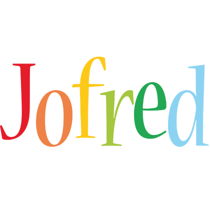 Jofred birthday logo