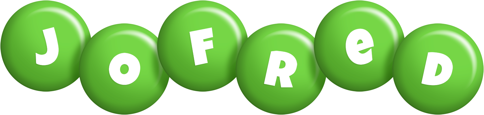 Jofred candy-green logo