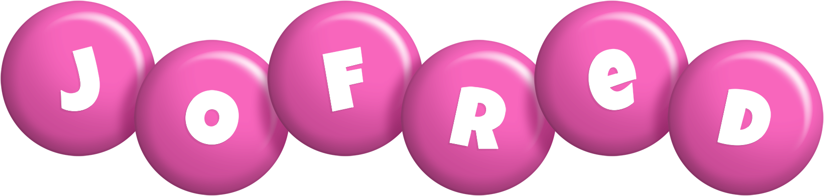 Jofred candy-pink logo