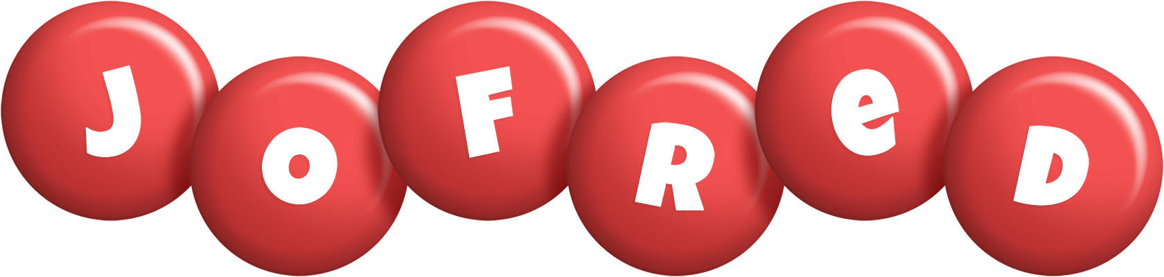 Jofred candy-red logo