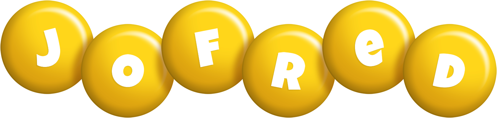 Jofred candy-yellow logo