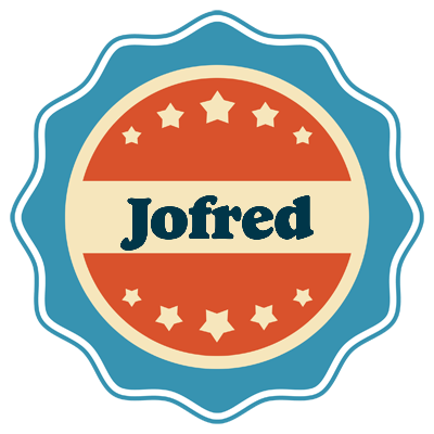 Jofred labels logo