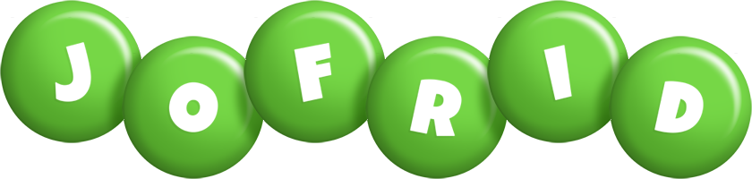Jofrid candy-green logo