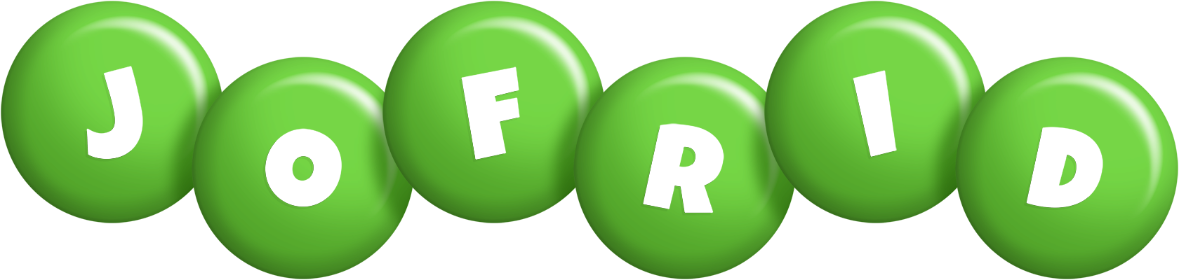 Jofrid candy-green logo